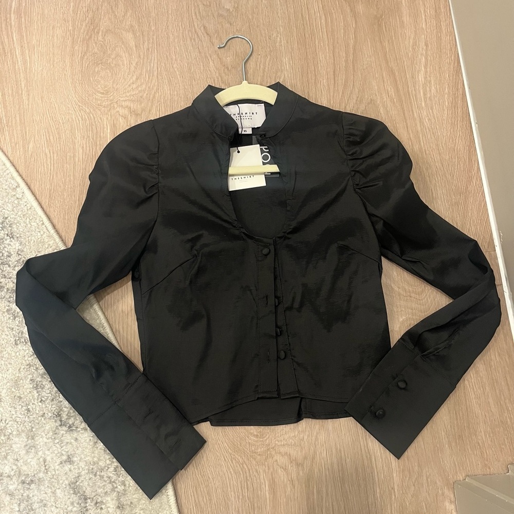 The Shirt by Rochelle Behrens Black Top